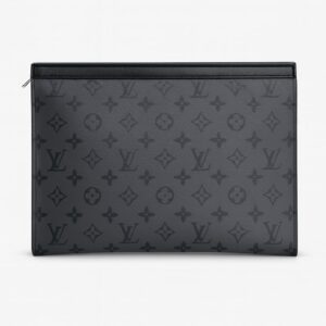 Louis Vuitton – Monogram Eclipse Pouch (Black) Shadow Luxe