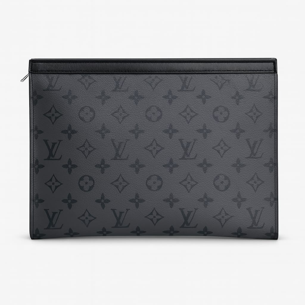 Louis Vuitton – Monogram Eclipse Pouch (Black) Shadow Luxe