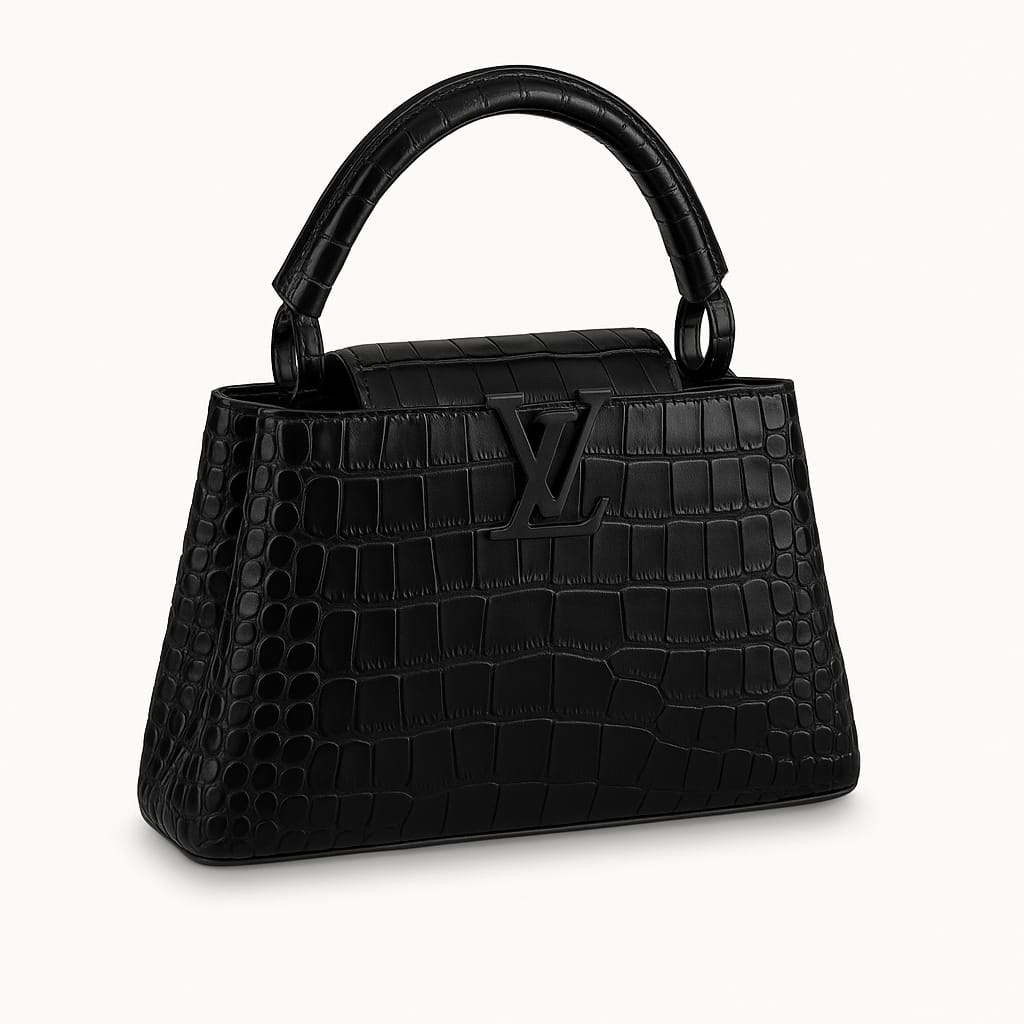 LV Mirror Crocodile-Texture Handbag