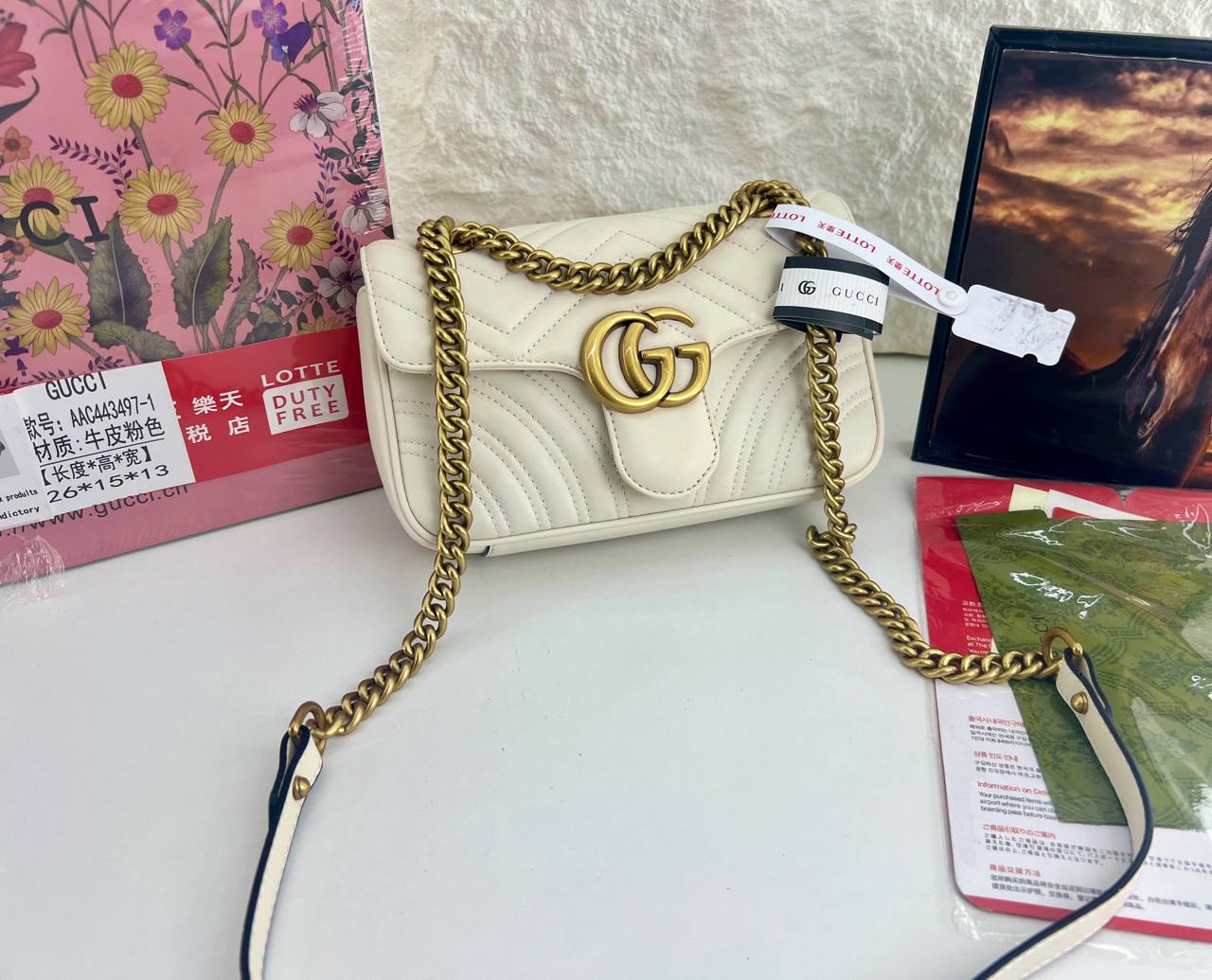 GG MARMONT BAG WHITE - Image 7