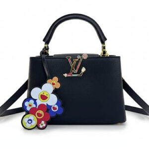 LV Flower Charm Top-Handle Bag
