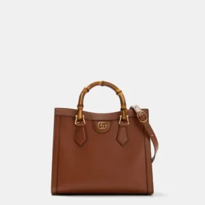 GUCCI Brown Bamboo Diana 2 Way Handbag l 26*23 cm GAB098