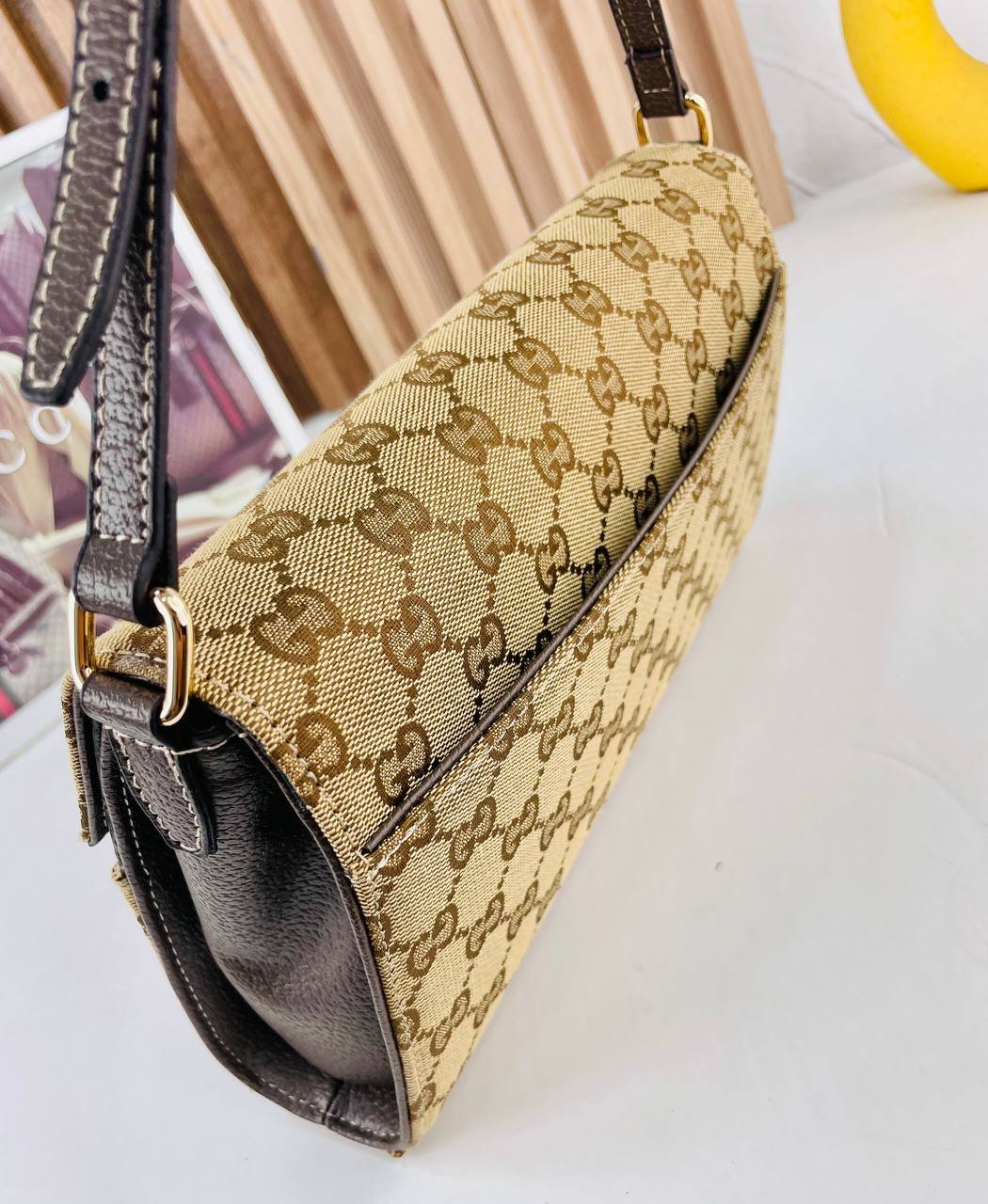 Horsebit Ristretto medium shoulder bag -GAB09383 - الصورة 2